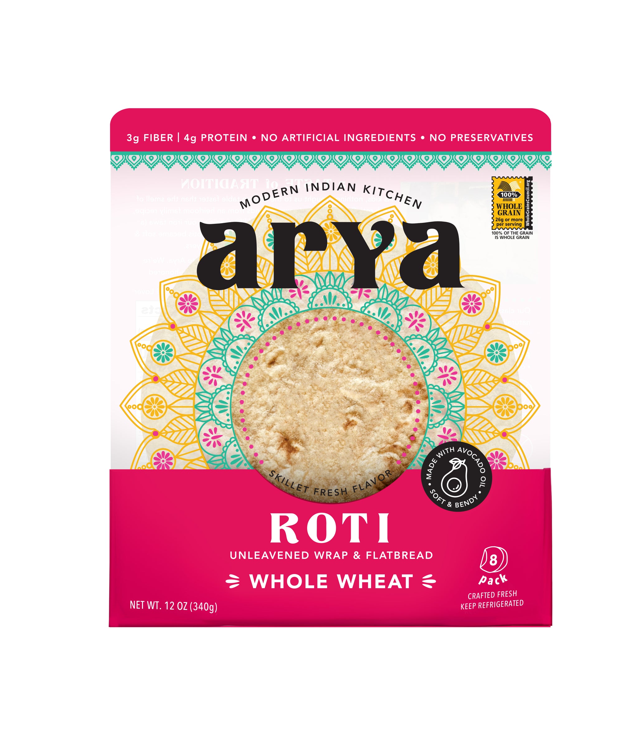 1 Wheat Roti Whole Wheat Roti – Arya